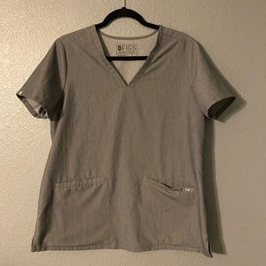 Medium Gray Figs Catarina Scrub Top
